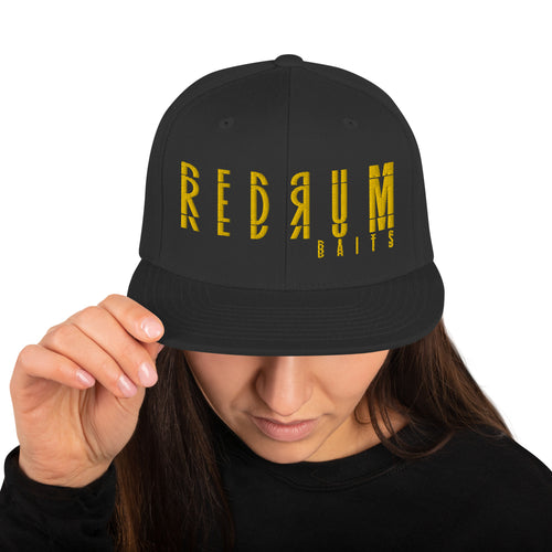 Yellow Letters Snapback Hat