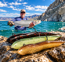 Load image into Gallery viewer, Pyramid Lake Tube Crackers – Lahontan Cutthroat Trout Jigs