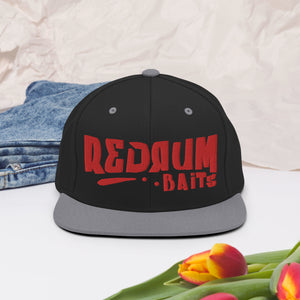 Red Embroidery Series Snapback Hat
